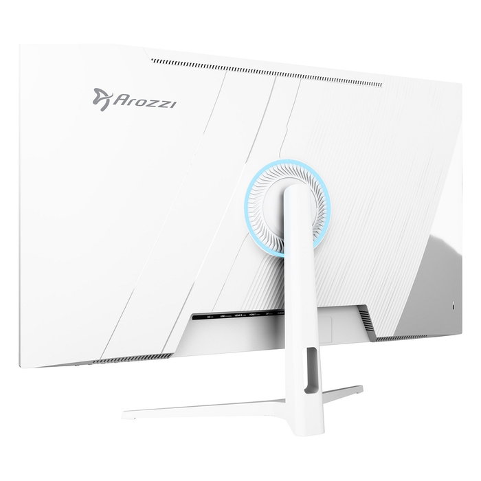 Arozzi Nova Monitor Gaming 32" IPS QHD 180Hz 1ms HDR 100% sRGB Blanco, con Altavoces y Montaje VESA, para Videojuegos