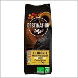 DESTINATION Café Etiopía Moka 100% Arábica Molido Ecológico 250g - Sabor con cuerpo y afrutado