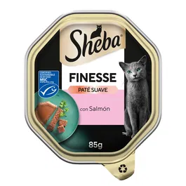 Mars Sheba Finesse Salmón en Sobre - Comida Húmeda para Gatos, 22 Sobres x 85 g