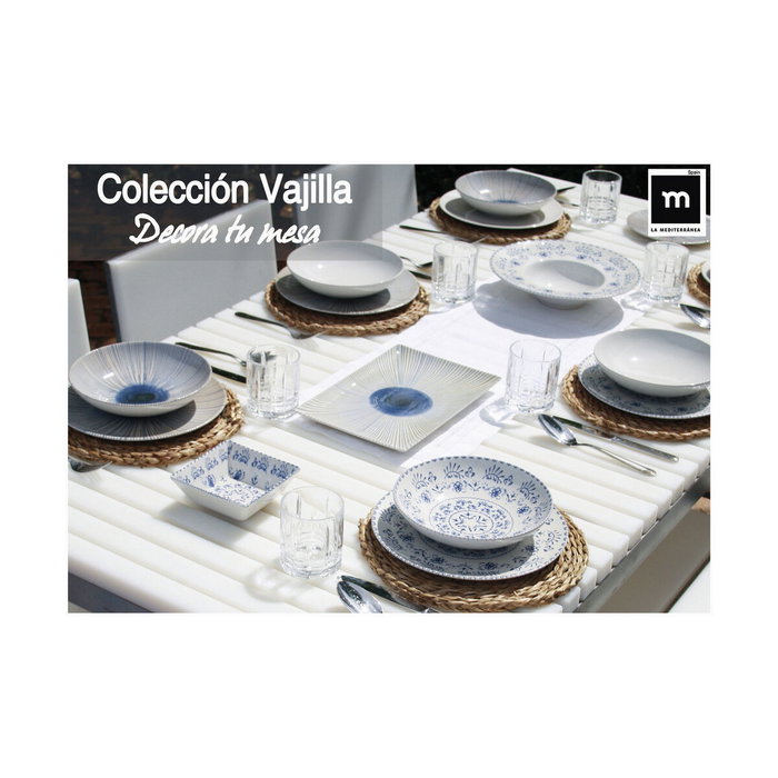 La Mediterranea Fuente Rectangular Blur Elite Brillo 30x8x2 cm Pack de 24