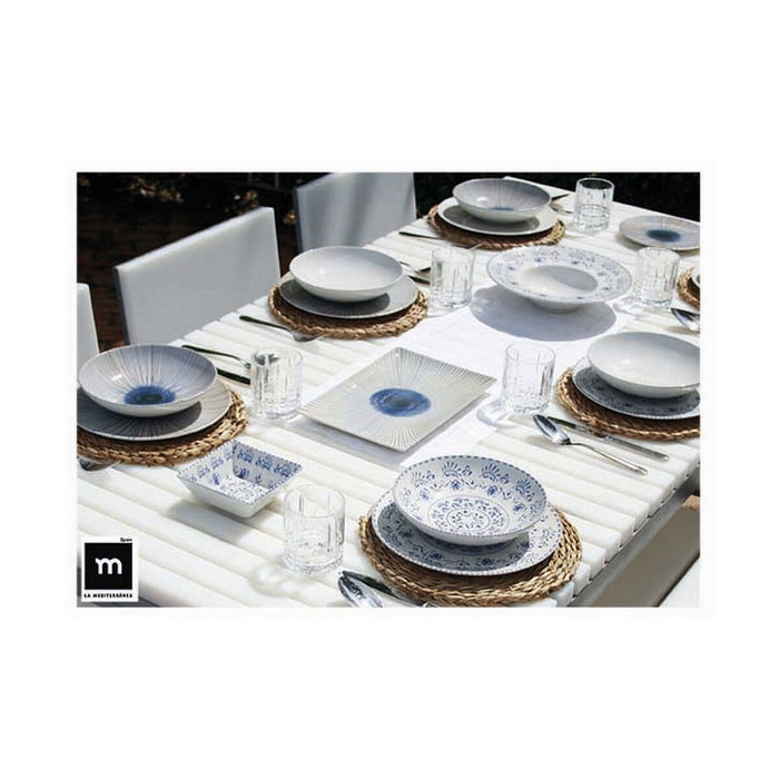 La Mediterranea Fuente Rectangular Blur Elite Brillo 30x8x2 cm Pack de 24