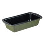 San Ignacio Molde Rectangular Experto para Horno, Acero al Carbono 25.5 x 13.3 x 5.7 cm, Antiadherente Negro, Color Verde Oliva