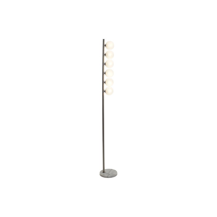 DKD Home Decor Lámpara de Pie de Metal y Cristal Cromado DKD Home Decor Lámpara de Pie de Metal y Cristal Cromado