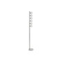 DKD Home Decor Lámpara de Pie de Metal y Cristal Cromado