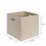 Aberto Design Organizador de Escritorio HMY-6365 de Fieltro 100% Color Crema