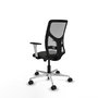 PIQUERAS Y CRESPO Silla de oficina Motilla con mecanismo Sincro, Negro/Gris