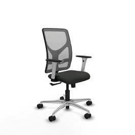 PIQUERAS Y CRESPO Silla de oficina Motilla con mecanismo Sincro, Negro/Gris