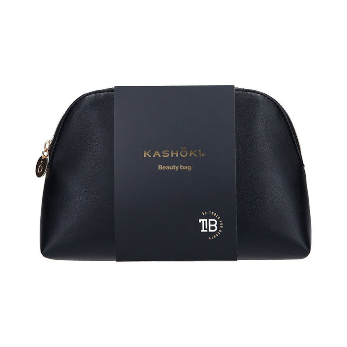 Kashōki Neceser Vegano Beauty Bag - Estuche Minimalista, Color Atemporal, Crema­llera Cobre, 1 Unidad