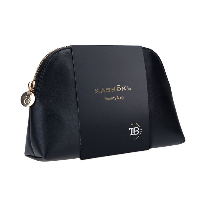 Kashōki Neceser Vegano Beauty Bag - Estuche Minimalista, Color Atemporal, Crema­llera Cobre, 1 Unidad