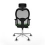 PIQUERAS Y CRESPO Silla de oficina Jorquera Sincro/Traslack Verde y Gris