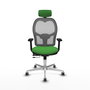 PIQUERAS Y CRESPO Silla de oficina Jorquera Sincro/Traslack Verde y Gris