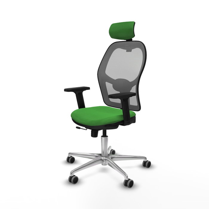 PIQUERAS Y CRESPO Silla de oficina Jorquera Sincro/Traslack Verde y Gris