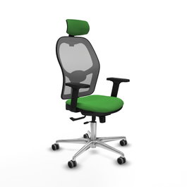 PIQUERAS Y CRESPO Silla de oficina Jorquera Sincro/Traslack Verde y Gris