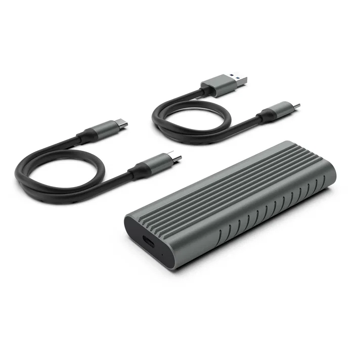 Ewent EW7025 Carcasa Externa para SSD M.2 NVMe/PCIe, USB-C 3.2 Gen 2, Hasta 4 TB, Compatible con Unidades de 30/42/60/80 mm, Incluye Cables USB-C a USB-C y USB-C a USB-A, Color Gris Ewent EW7025 Carcasa Externa para SSD M.2 NVMe/PCIe, USB-C 3.2 Gen 2, Hasta 4 TB, Compatible con Unidades de 30/42/60/80 mm, Incluye Cables USB-C a USB-C y USB-C a USB-A, Color Gris