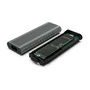 Ewent EW7025 Carcasa Externa para SSD M.2 NVMe/PCIe, USB-C 3.2 Gen 2, Hasta 4 TB, Compatible con Unidades de 30/42/60/80 mm, Incluye Cables USB-C a USB-C y USB-C a USB-A, Color Gris