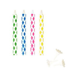PAPSTAR Velas Mágicas de Cumpleaños 6 cm Multicolor