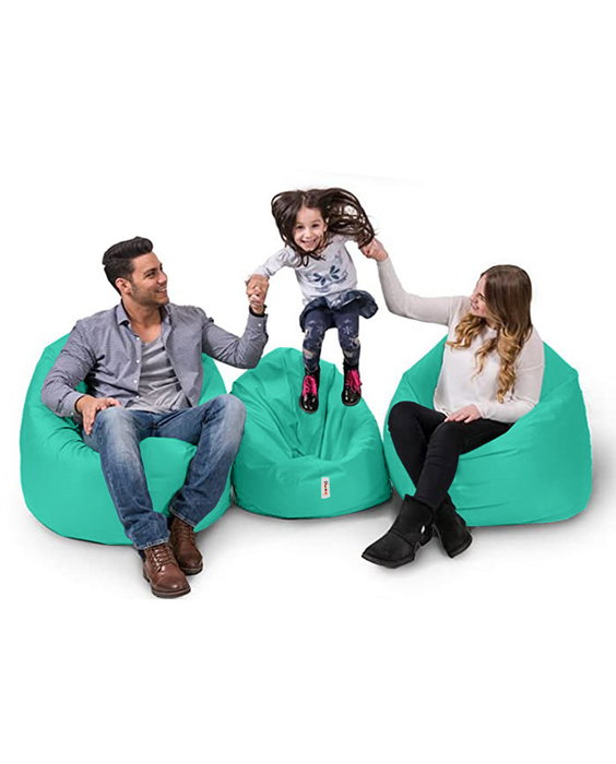 Atelier Del Sofa 100 Cushion Pouf Puff de Jardín Exterior Turquesa Impermeable Poliéster 100cm x 100cm Atelier Del Sofa 100 Cushion Pouf Puff de Jardín Exterior Turquesa Impermeable Poliéster 100cm x 100cm