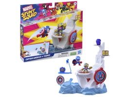 Hasbro Marvel Stunt Squad Tower Smash - Capitán América vs. Thanos