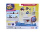 Hasbro Marvel Stunt Squad Capitán América vs. Thanos Tower Smash Juego para Niños +4 Años
