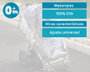 KioKids Protector de lluvia/clima para el carrito Transparente