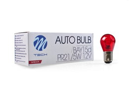 M-Tech Lámpara BAY15D 12V 21/5W Rojo (10 Unidades)