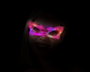 Gafas de Fiesta para Mujer Adulto Mariposa con Luz LED Rosa - Gafas Estrella Carnaval para Disfraz de Hada, Fantasía o Halloween