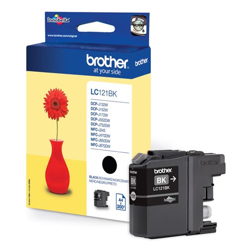 Brother LC121BK Cartucho de Tinta Negro Original