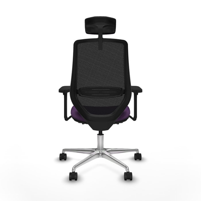 PIQUERAS Y CRESPO Silla de oficina Mardos con mecanismo Sincro/Traslack, Morado y Negro