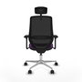 PIQUERAS Y CRESPO Silla de oficina Mardos con mecanismo Sincro/Traslack, Morado y Negro
