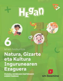 IKASMINA Natura, Gizarte eta Kultura Ingurunearen Ezaguerra. Lehen Hezkuntza 6. Hegan, Equipo editorial Ikasmina - IKASMINA