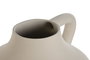 DKD Home Decor Jarrón de Gres Artesanal con Asa Beige