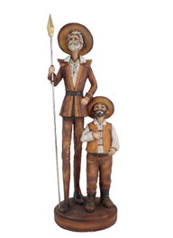 DKD Home Decor Figura de Quijote en Resina Marrón