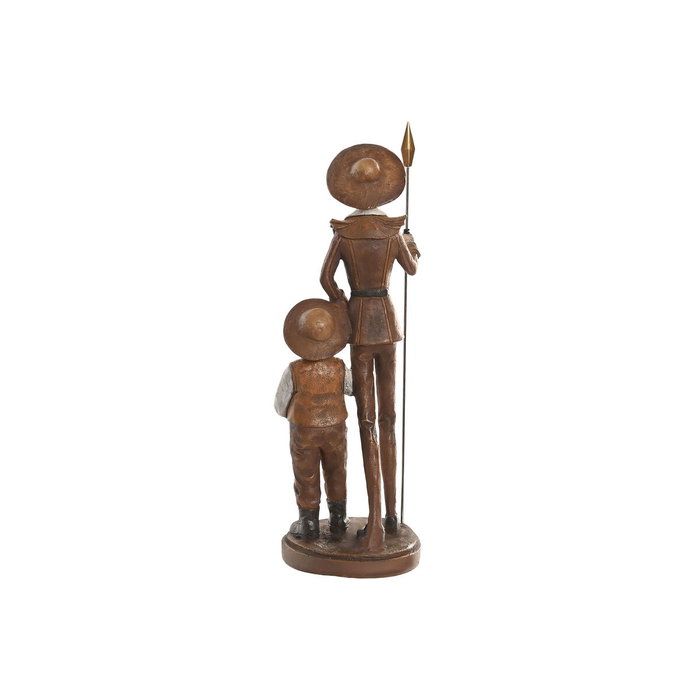 DKD Home Decor Figura de Quijote en Resina Marrón