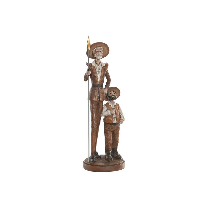 DKD Home Decor Figura de Quijote en Resina Marrón