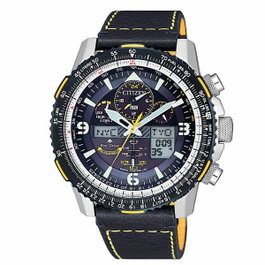 Citizen JY8078-01L con correa azul y esfera azul