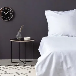 Juego de Cama 220x240 cm + 2 Fundas Almohada 60x60 cm, 100% Algodón Satén Blanco ASI8684282550747