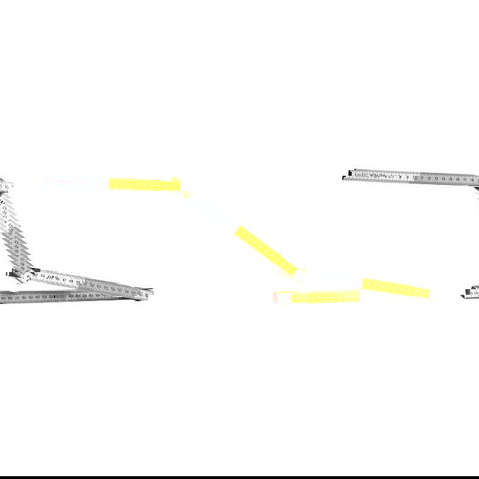 Stanley 0-35-458 Cinta Métrica de Madera Blanca y Amarilla 2m/17mm