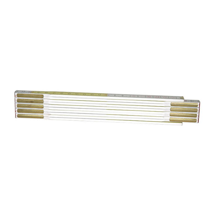 Stanley 0-35-458 Cinta Métrica de Madera Blanca y Amarilla 2m/17mm