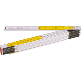 Stanley 0-35-458 Regla de Madera de 2 m x 17 mm con Revestimiento Antiabrasivo