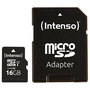 Intenso 3424470 Tarjeta MicroSD 16GB Clase 10 UHS-I U1 Resistente al Agua, Golpes y Temperatura - Incluye Adaptador SD