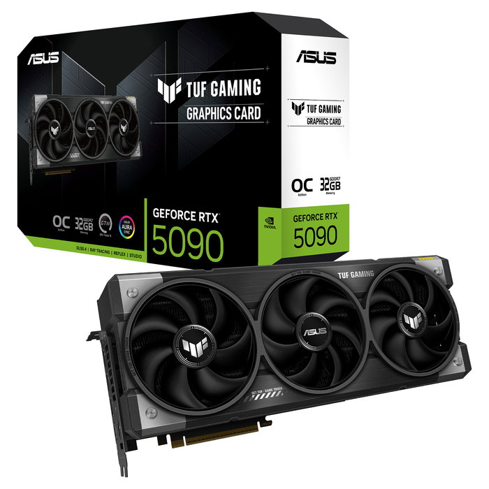 ASUS TUF Gaming TUF-RTX5090-O32G-GAMING Tarjeta Gráfica NVIDIA GeForce RTX 5090 32 GB GDDR7 PCI Express 5.0 Resolución 7680 x 4320 ASUS TUF Gaming TUF-RTX5090-O32G-GAMING Tarjeta Gráfica NVIDIA GeForce RTX 5090 32 GB GDDR7 PCI Express 5.0 Resolución 7680 x 4320