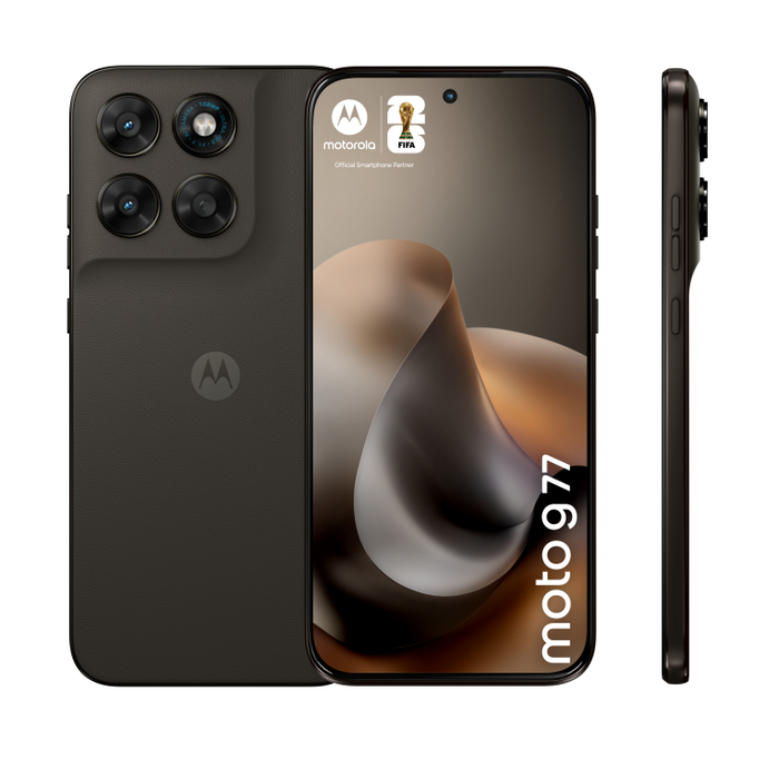 Motorola Moto G77 Smartphone 5G, 17.3 cm (6.8") Pantalla Extreme AMOLED 120Hz, 8GB RAM + 256GB, Cámara 108MP, Batería 5200 mAh, Android 16.0, Procesador MediaTek Dimensity, Negro