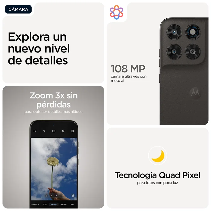 Motorola Moto G77 5G 8GB/256GB Negro Motorola Moto G77 5G 8GB/256GB Negro