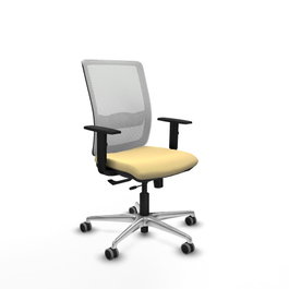 PIQUERAS Y CRESPO Silla de oficina Haches Crema y Blanco