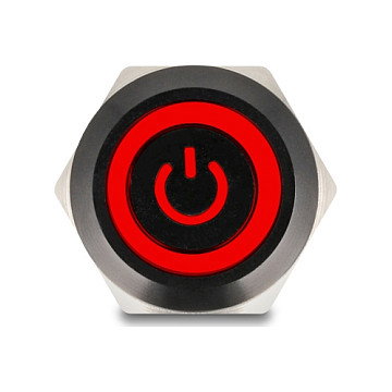 DeLOCK 22023 Interruptor pulsador con LED rojo y símbolo de encendido DeLOCK 22023 Interruptor pulsador con LED rojo y símbolo de encendido