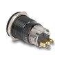 DeLOCK 22023 Interruptor pulsador con LED rojo y símbolo de encendido