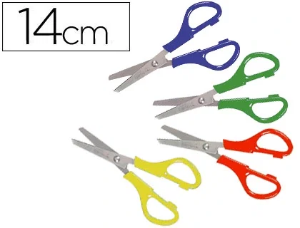 Liderpapel Tijeras Escolares y de Oficina, Acero Inoxidable con Puntas Redondeadas Antipinchazos, Mango de Plástico para Cortar Papel, Cartón, Tela, Fotos y Más, 15 cm, Unidad Liderpapel Tijeras Escolares y de Oficina, Acero Inoxidable con Puntas Redondeadas Antipinchazos, Mango de Plástico para Cortar Papel, Cartón, Tela, Fotos y Más, 15 cm, Unidad