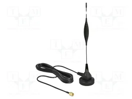 DeLOCK Antena GSM 12422 Omnidireccional con Conector SMA y Cable de 3 m