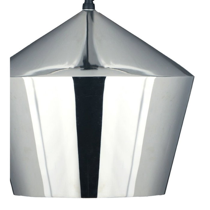 DKD Home Decor Lámpara de Techo Metálica Cromada Plateada 35x35x32 cm