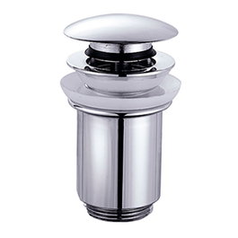 Verhal Válvula Clic-Clac Grande para Lavabo y Bidé, 1 ¼ Pulgadas, Ø66 x 90 mm, Latón Cromado